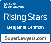 Rated by Super Lawyers Rising Stars, Benjamin Lehman SuperLawyers.com